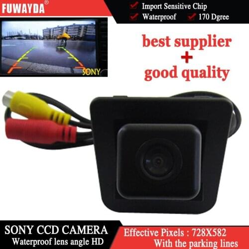 FUWAYDA FOR SONY CCD Car Rear View Reverse Parking With Guide Line CAMERA for Mercedes-Benz S-Class GLK300 GLK350 WATERPROOF HD