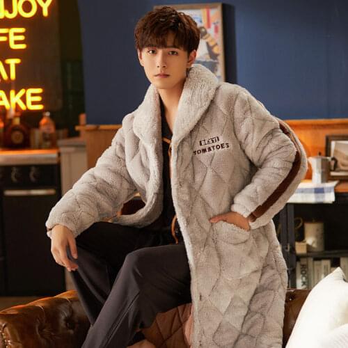 DerDerBiu Men's Dressing Gowns