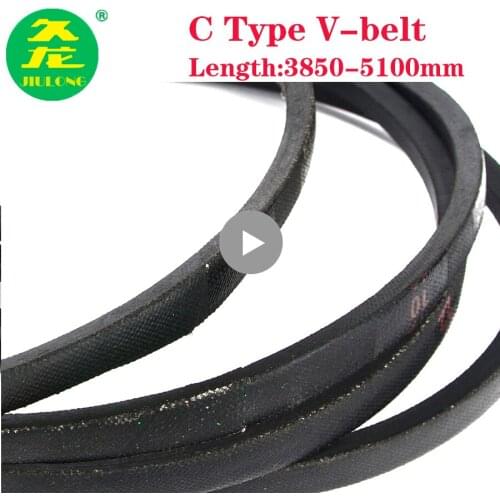 JIULONG C Type Industrial V Belt Black Rubber Drive C3850/3900/3950/4000/4050/4100/4200/4300/4400/4500 Inner Girth for Machine