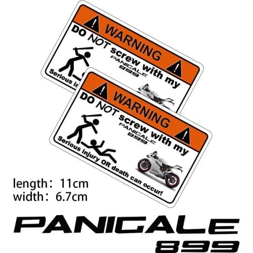 KODASKIN Motorcycle Cheap 2D Creative Warning Sticker Decal for DUCATI PANIGALE 899