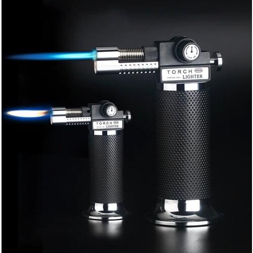 BBQ Kitchen Cooking Lighters Jet Torch Lighter Metal Gas Lighter Cigarette Lighters Cigar Smoking Accessories Gadgets for Men