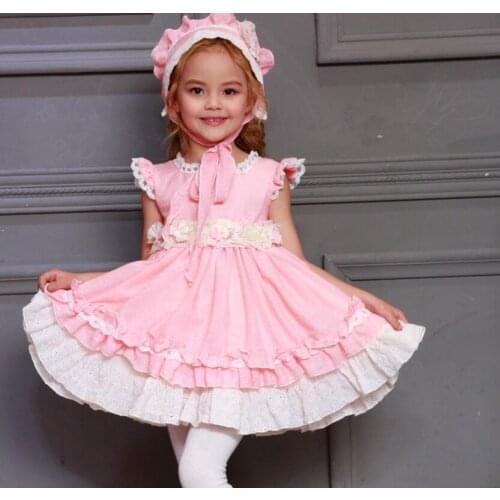 Summer 3 PCS Set Girl wedding lace Dresses Princess Dress Baby Girl Party Clothes Baby Girls Clothing bow knot Clothes for 1-7T