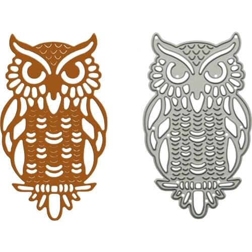 Bird Owl Shape Cutting Dies Scrapbooking Metal Stencil Craft Paper Cutter Mold For Invitation Card Notebook Clipart Decorating