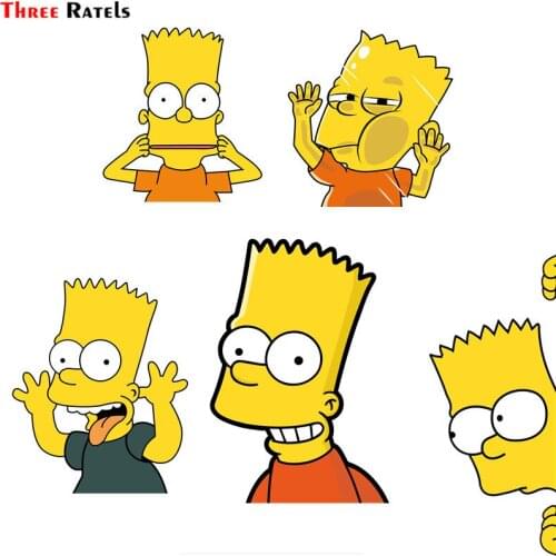 Three Ratels F103 Cartoon TV Mixed Creative Stickers for Laptop Luggage Guitar Case Skateboard Bike Car Decal Stickers