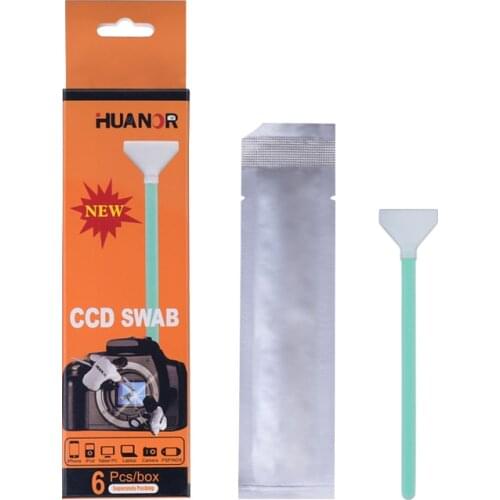 New 6 PCS CCD Sensor Cleaning Kit/Dry CMOS 24mm Full Frame Cleaner Dry SWAB for Canon Nikon Sony Camera DSLR Cameras