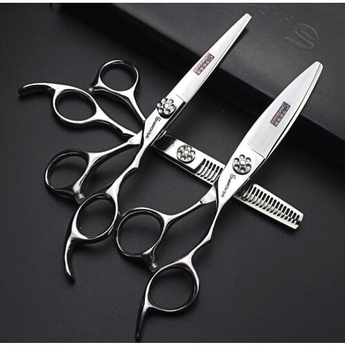 Hair Scissors 5.5 6.0 Professional Hairdressing Scissors Thinning Barber Scissor Set Hair Cutting Scissors