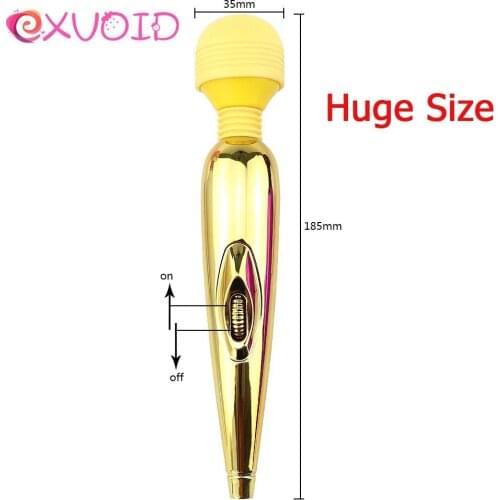 EXVOID Huge Magic Wand Vibrators for women USB Charge Big AV Stick Female G Spot Massager Clitoris Stimulator Adult Sex Toys