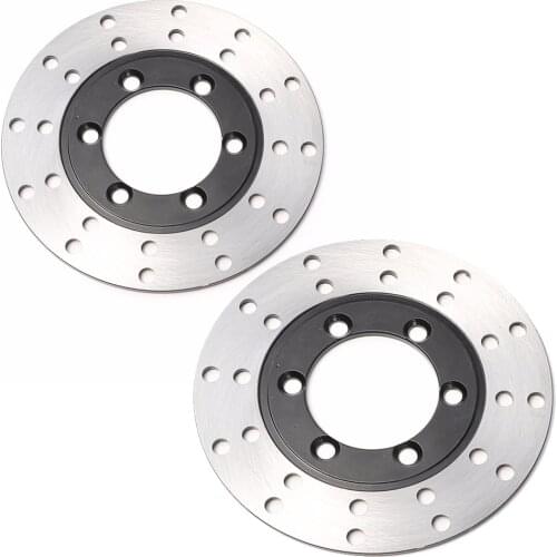 Pair 130mm 4mm Diameter Thickness Front Brake Disc Disk Rotor for Quad ATV Go Kart TAOTAO 4 Wheeler Coolster SunL JCL Kazuma