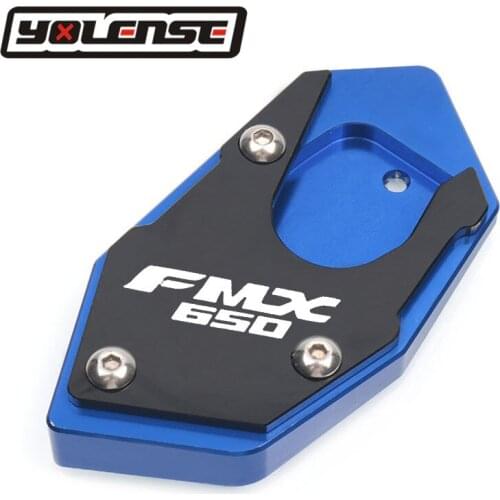 For HONDA XLV 600 650 700 TRANSALP / DOMINATOR NX 650 / FMX 650 CNC Kickstand Foot Side Stand Extension Pad Support Plate