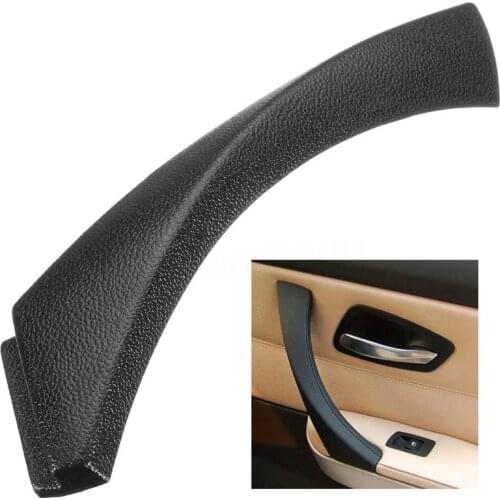 Right Side Inner Door Panel Handle Pull Outer Trim Cover for BMW 3-Series E90 E91 E92 E93 Black