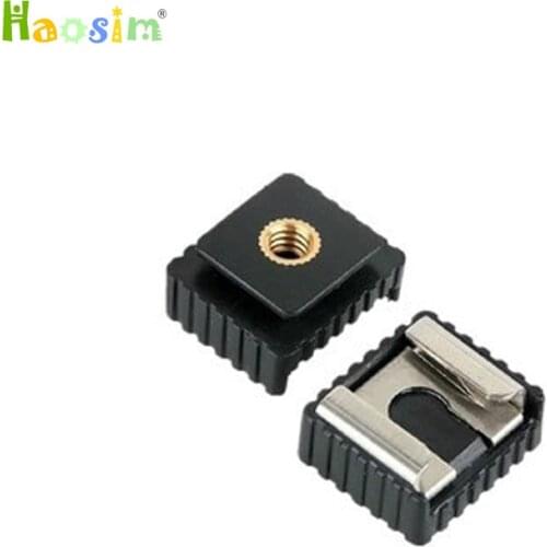 SC-6 SC6 Cold Hot Shoe Adapter Standard Mount Hotshoe to 1/4 Thread For Flash Speedlite Tripod Photo Studio Accessories