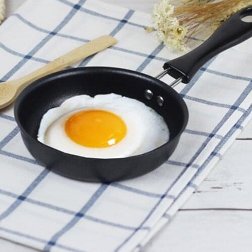 12cm Small Nonstick Frying Pan For Household Fried Egg Pancakes Round Mini Saucepan