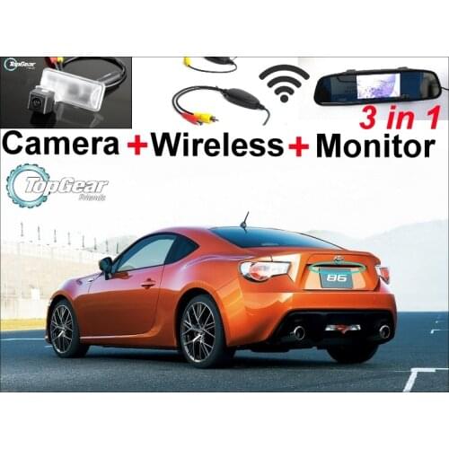 3 in 1 Special Car WiFi Camera + Wireless Signal + Mirror Screen DIY Parking System For TOYOTA GT 86 FT BRZ FR-S FRS 2012~2015