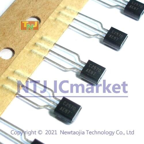 10 PCS 2SC2570 TO-92 C2570 2SC2570AE HIGH FREQUENCY LOW NOISE AMPLIFIER NPN