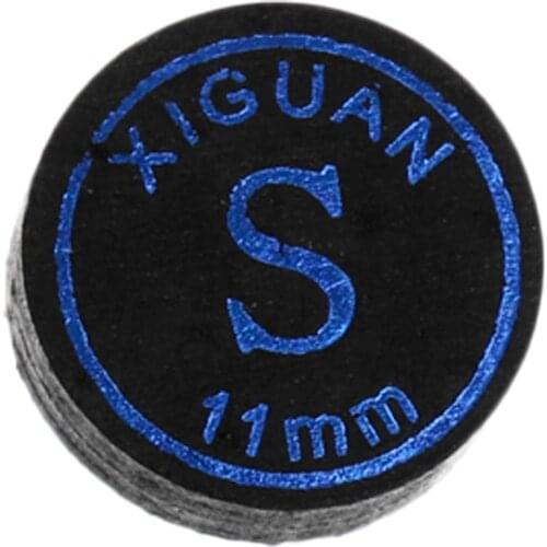 MagiDeal High Quality 11mm Soft Pigskin Leather Billiard Pool Cue Tips Black Table Game Professional Snooker Billiard Accessory