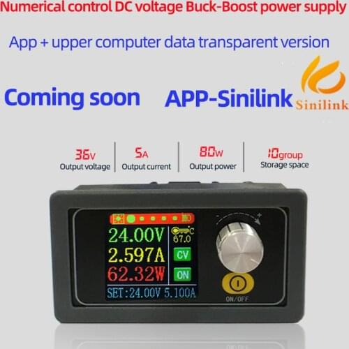 XYS3580 DC DC Buck Boost Converter CC CV 0.6-36V 5A Power Module Adjustable Regulated laboratory power supply 5v 9v 12v 24v