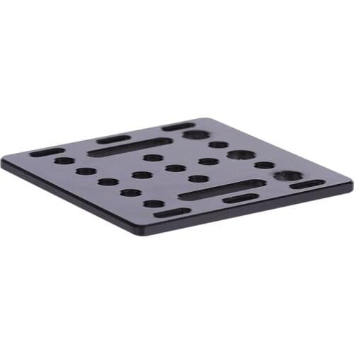 3D Printer part Openbuilds V-Slot Gantry Plate 20mm black sand blasting 65.5mmx65.5mmx3mm
