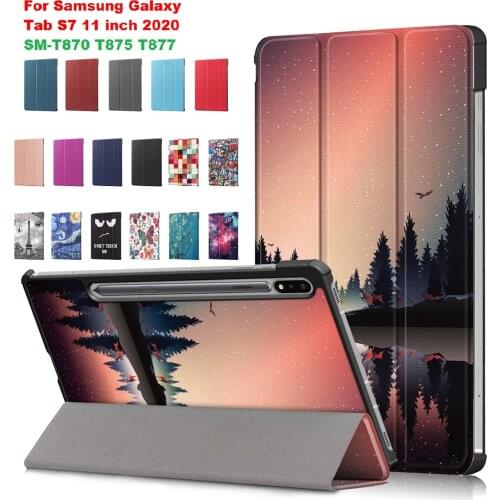 2020 Case for Samsung Galaxy Tab S7 T870 T875 Case Funda Magnetic Stand Cover for Samsung Tablet S7 11inch T870 T875 Tablet Case