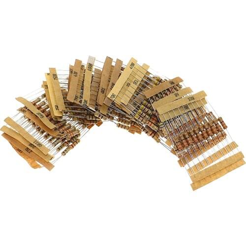 300pcs 30 Kinds Resistor Kit 1W 5% Carbon Film Resistance 0.1-750 ohm Set
