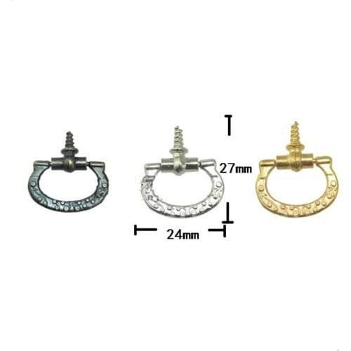 Antique Cabinet Knobs Jewelry Box Drawer Cupboard Alloy Pull Handles Self-Tapping Screws Handle Vintage Furniture Fittings,2Pcs