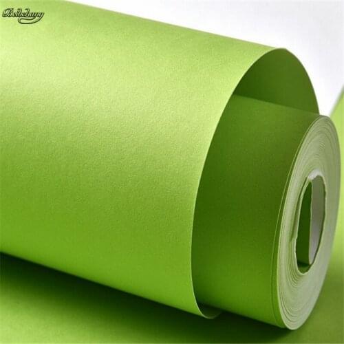 Beibehang Pure plain warm green orange fruit non-woven children room fruit green bedroom living room TV background wallpaper