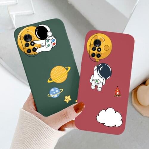 Planet Astronaut Phone Case For Huawei Nova8 8Pro 8SE Nova 7 7Pro 7SE 6 6se 5 5Pro 5Z 5I 5Ipro 5T 4 4E Liquid Silicone Cover