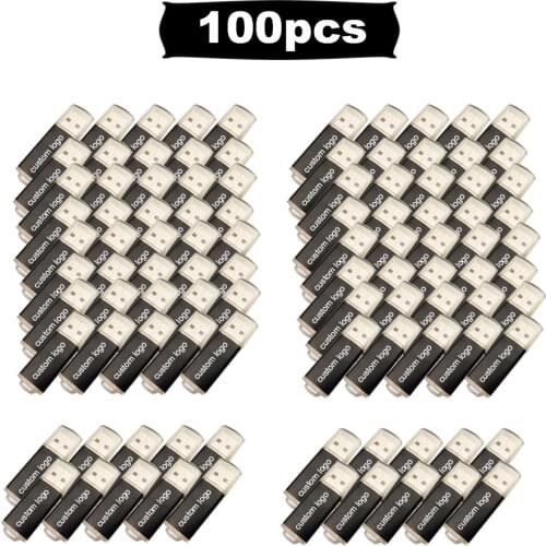 100pcs/lot wholesale price metal usb 2.0 flash drive 4GB 8GB 16GB usb pendrive 32GB 64GB usb memory stick Custom logo gifts