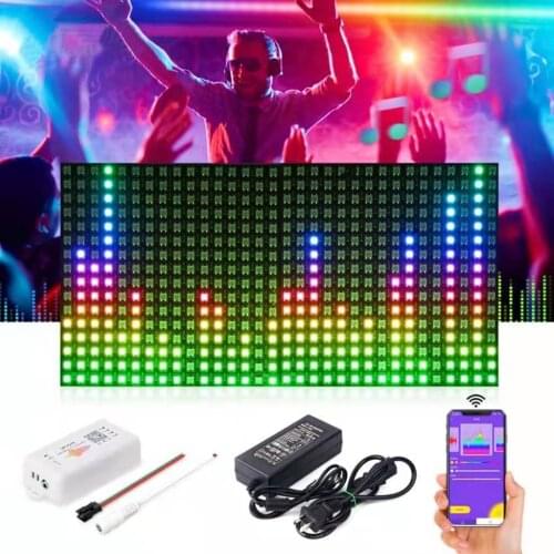 WS2812B RGB Flexible 16x16 Pixel Panel Matrix Screen ECO Led Module WS2812 IC Individually Addressable DC5V
