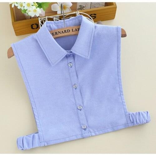 2020 Women New Fake Collar for Mens Shirt False Collar Tie Detachable Collar Lapel Blouse Tops Half Shirt Sweater Decoration