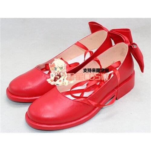 Puella Magi Madoka Magica Kaname Madoka Cosplay Shoes Boots X002