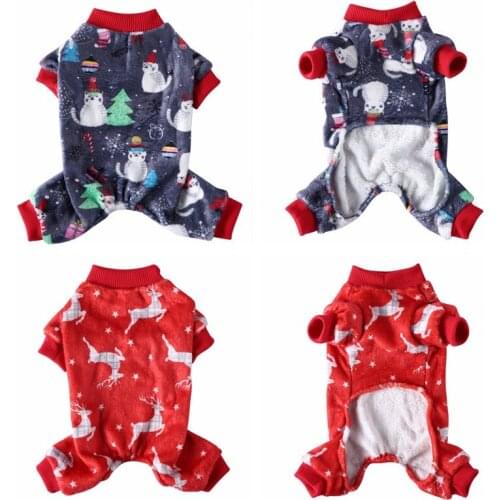 Dog Clothes Winter Warm Pet Dog Coat Puppy Christmas Clothing Pet Four-legged Costume For Small Medium Dogs Puppy