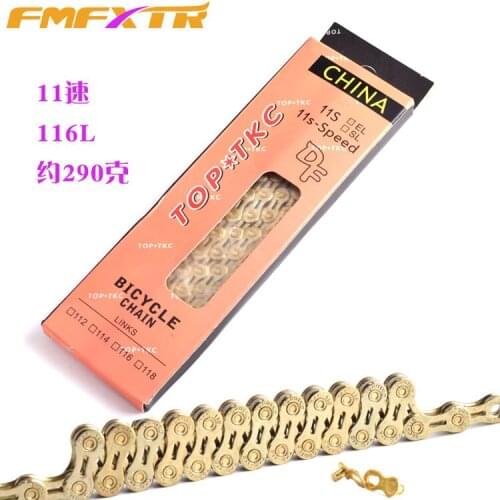 Whole Sale 5pcs/lot 11S 10S Bicycle Chain road bike MTB bicycle chain hollow with magic button Supper light 290g 116 Links