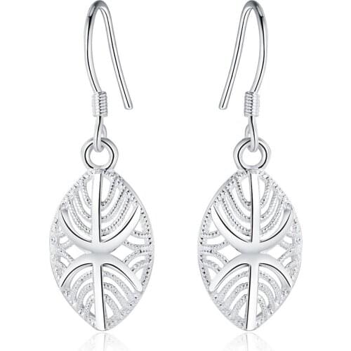 Promotion for women 925 Sterling silver earrings charms wedding jewelry girl high quality fashion engagement classic jewelry