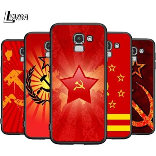 Soviet Union USSR Flag For Samsung Galaxy J2 J3 J4 Core J5 J6 J7 J8 Prime duo Plus 2018 2017 2016 Silicone Phone Cover