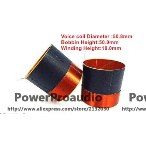 2 pcs High Quality 50.8mm woofer / loudspeaker / speaker voice coil