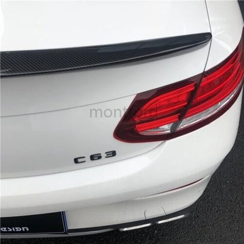 Carbon Fiber Rear Roof Spoiler Trunk Lip Boot Wing For Benz C63 W205 C205 2015 + C Class C180 C200 C250 C300 C350 2-door Coupe