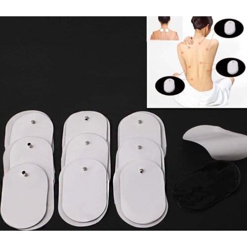 2/6/10pcs Silicone Gel Tens Units Electrode Replacement Pads Massagers Useful Silcone Slimming Massager Adhensive Gel Pads