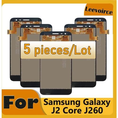 5 Pieces LCD Display For Samsung For Galaxy J2 Core J260 J260M J260F J260G J260Y Touch Screen Digitizer Assembly Replacement
