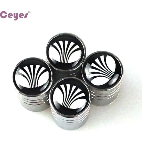 CEYES Car-Styling Car Air Caps Airtight Cover Case For Daewoo Espero Nexia Matiz Lanos Nubira Badge Stainless Steel Car Styling