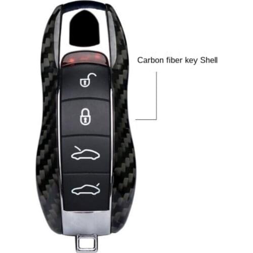 For Porsche 911918 Cayenne macan panamera carbon fibre Car Key Case Cover Shell Bag