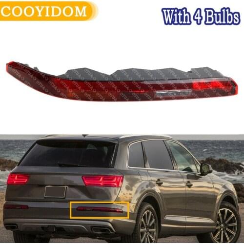1PCS Car Left or Right Side Rear Bumper Light with 4 Bulbs Lower Tail light For Audi Q7 2016 2017 2018 Car-styling