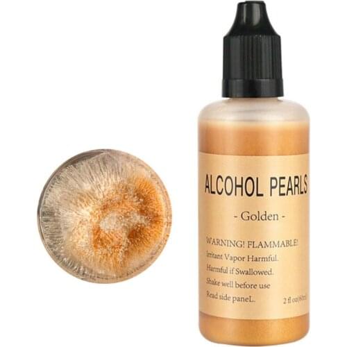 Metallic Alcohol Pigment Resin Dye Alcohol-Based Ink Epoxy Resin Colorant 60ml