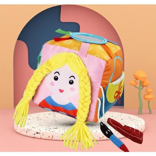 Plush Toy Dice With Mirrors And Math - Storage Of Small Items Develop Fine Motor Skills Activity Toy For Travel