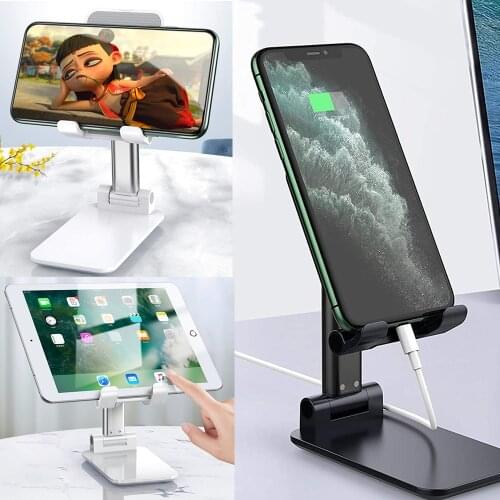 Mobile Phone Stand Metal Stand Tablet Holder Adjustable Extend Non-slip Universal Desk Holder Seat for IPhone Xiaomi Huawei