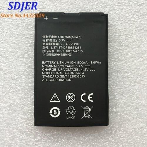 High Quality Li3715t42p3h634254 1500mAH Rechargeable Original battery For ZTE V765 V765M Leo Q1 Smart Mobile Phone