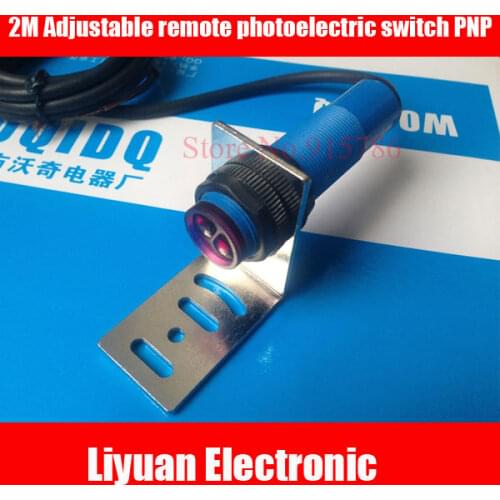 1pcs Adjustable remote photoelectric switch / PNP diffuse reflectance infrared sensor 2M