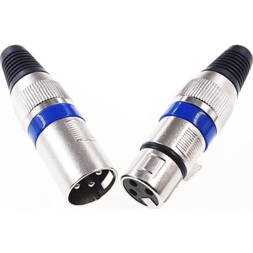 100 sets Cannon X Series Latch Rubber XLR Connector Plug / Jack male & Female 3 poles for stereo Microphone / Karaoke Device