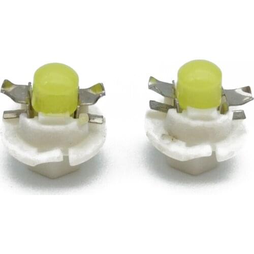 30PCS COB 1 SMD B8.4D B8.4 D Led Car Interior dashboard Light Indicator Light Bulb 12V White Blue Red Green mix colour