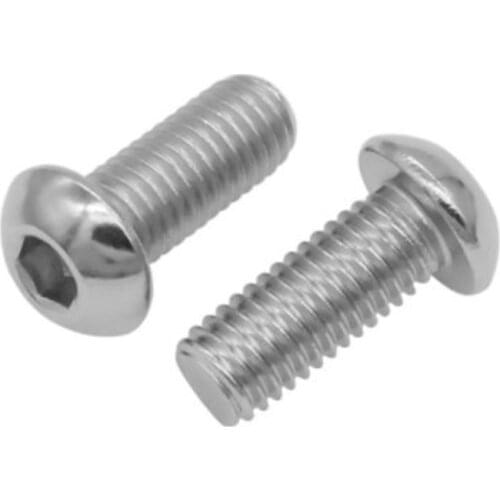 1000pcs wholesale iso7380 stainless steel A2-70 M2 M2.5 M3 hex socket button head machine screw