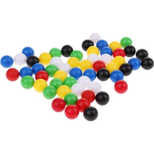 60pcs 1cm Colorful Plastic Balls Beads for Kids Crafts, Jewerly Making, Black
